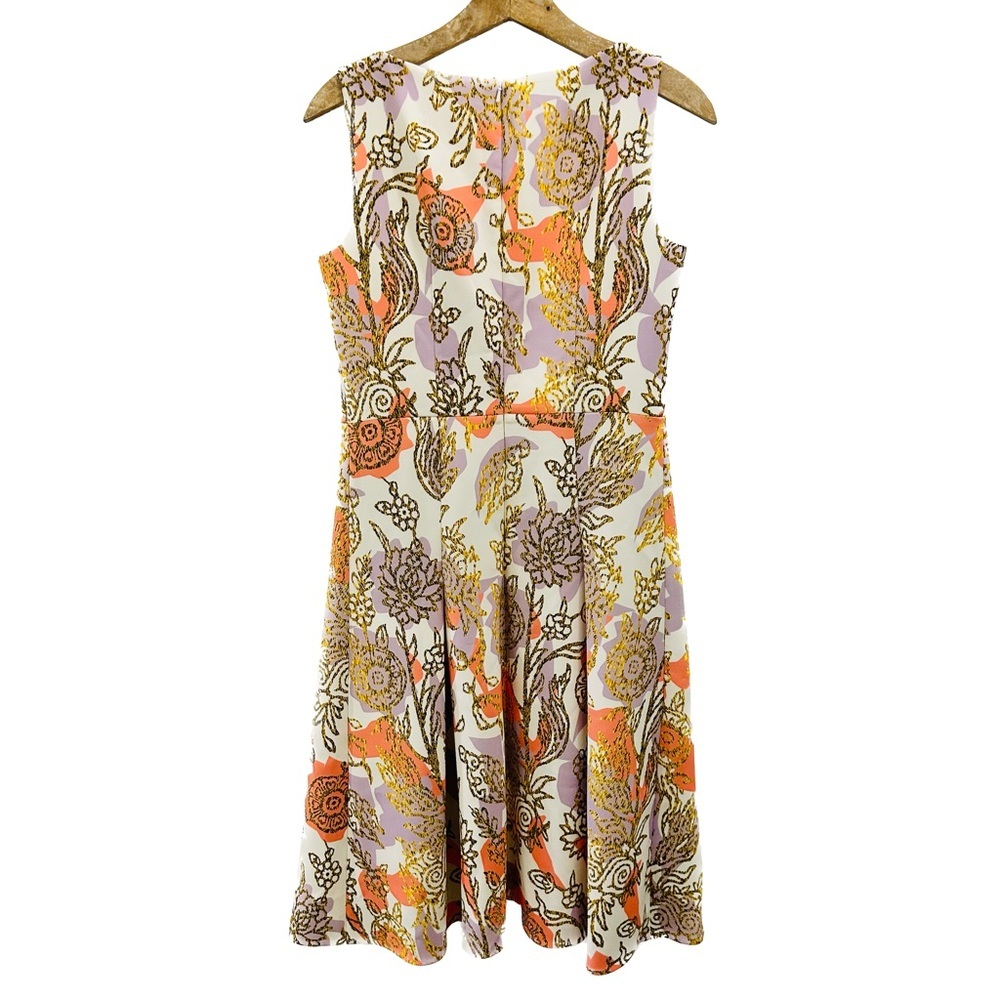 Peter Pilotto Cady Dress 8 white orange purple gold floral - Picture 3 of 13